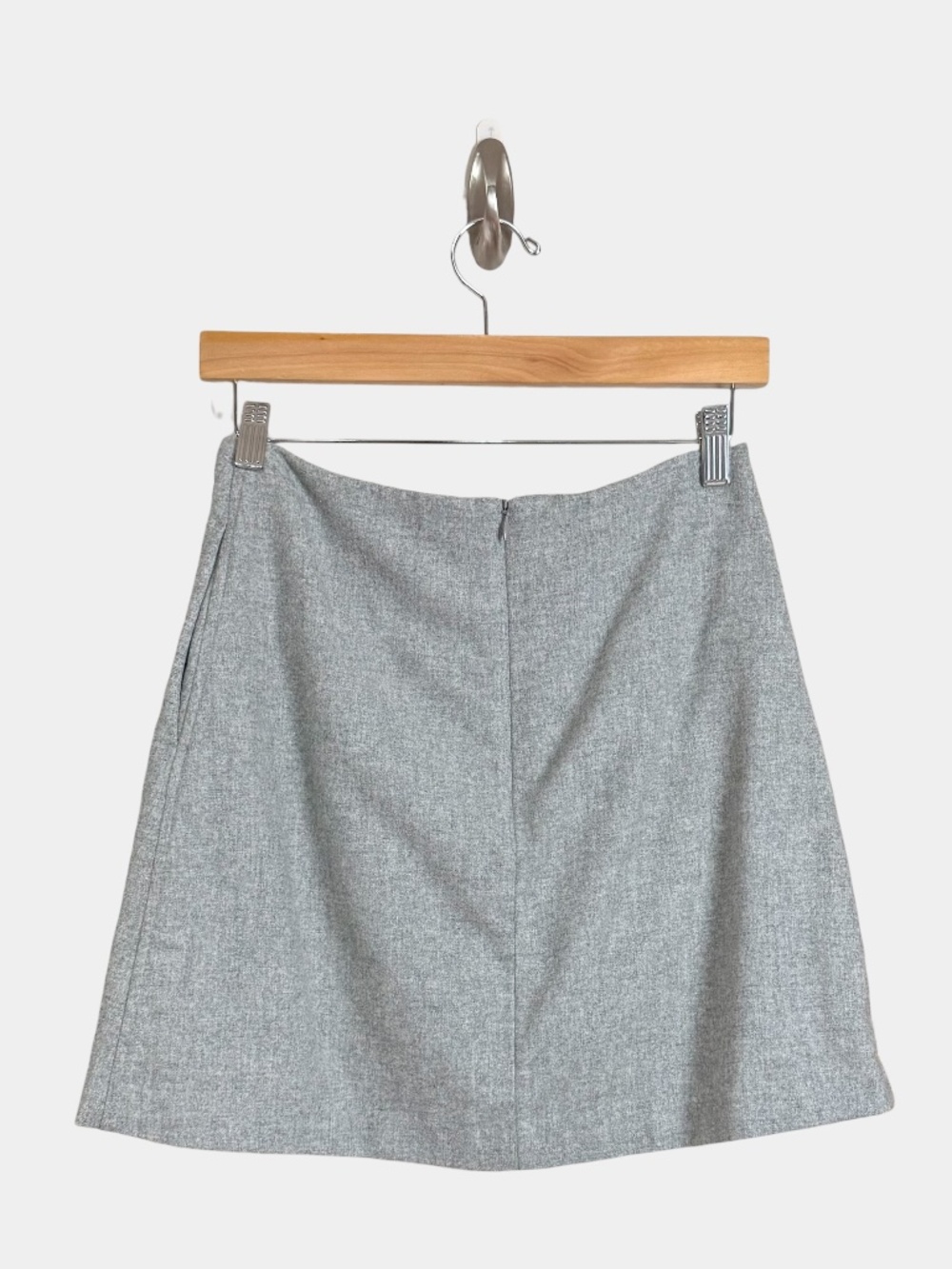 #001 - WILFRED - [$98] CLASSIC MINI SKIRT - WOOL CASHMERE BLEND - Picture 3 of 5